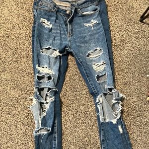 SHEIN ripped jeans